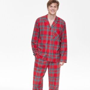 Holiday Lane Men's Brinkley Plaid Notch Collar Family Pajamas Set, Size S NWT